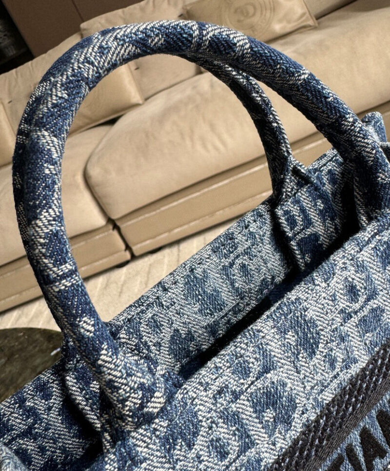 Christian Dior Mini Dior Book Tote Blue
